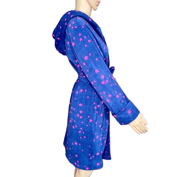Calvin Klein Girls Star Print Soft and Cozy Hooded Robe Size XL 14-16 - Picture 7 of 8